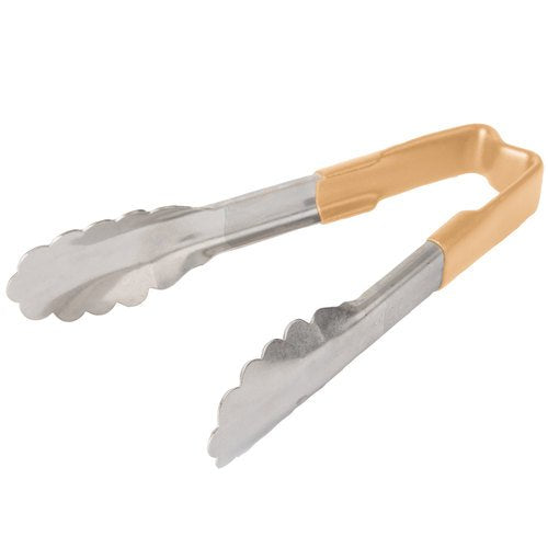 Vollrath 6" Tan Color Coded Tong by THE VOLLRATH COMPANY, LLC – Stainless Steel, Silver, Model 29419955817