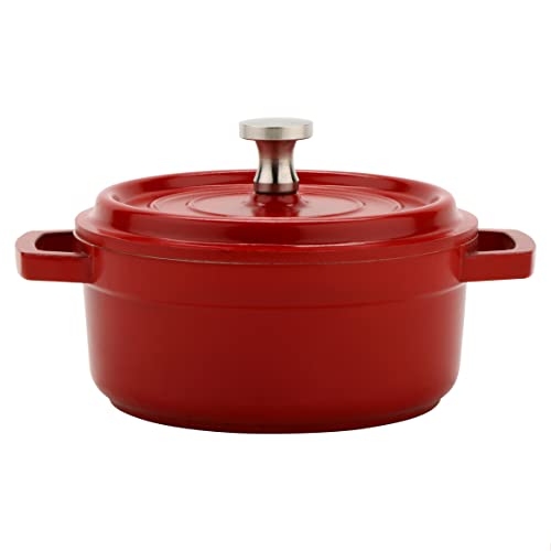 GET 0.25 Quart / Round / Red / White Dutch Ovens
