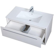 Elegant Decor 36" - Single / Brushed Nickel,white / Modern Bathroom Vanities