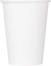 Karat [1000 ct] 12oz Disposable Paper Cold Cups for Iced Tea, Coke, Soda, Cold Beverages and More, 90mm | White