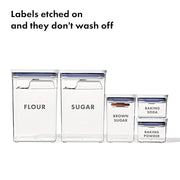 OXO 8 Piece Set / Prelabeled / White Container Sets