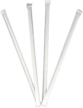 MarketPro Jumbo Straw Clear, 7.75" Overall Length | 2000/Case