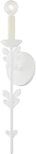 Troy Lighting Florian 20" Wall Light | Gesso White Finish | Exposed Bulb Design | Botanical Modern 1-Light Wall Sconce | Made of Aluminum and Stainless Steel | 4.5" W x 20" H x 4" E | B4411-GSW