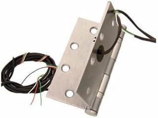 Command Access ETH Satin Chrome Energy Transfer Butt Hinge, 4 Wire, 24 Volts (Pack of 1)