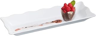 G.E.T. ML-87-W Milano White 17.5" Rectangular Tray - 6 / CS