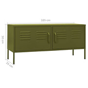 vidaXL Olive Green / 41.3\" x 13.8\" x 19.7\" / Industrial TV Mounts, Stands & Turntables