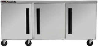 Traulsen CLUC-72R 72" 3-Section Undercounter Refrigerator - (1) Left Hinged (2) Right Hinged Solid Doors