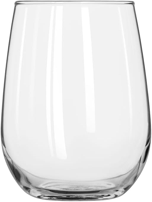Libbey Red & White 12 / 12 Count / Stemless Wine Glasses