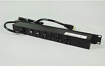 Rackmount, 125V, 20A, 20" L, 6 Outlets