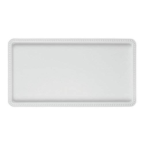 Elite White Melamine Serving Tray 15"L x 8"W x 1"H by Elite Global Solutions – 15" x 8" x 1", Melamine, Display White, Model M1581-NW