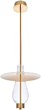 517555WB Hugo Pendant, Winter Brass