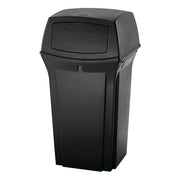 Rubbermaid Commercial Products Black / 35 Gallon / With Doors Trash, Recycling & Compost