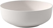 Villeroy & Boch Afina Gourmet Medium Serving Bowl, Premium Porcelain, Made in Germany, Dishwasher and Microwave Safe, 9.5 x 9.5x 3.5 in, Stackable, White | White premium porcelain serving bowl, made in Germany, dishwasher and microwave safe, brings soups and salads together