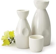 GET NC-4002-W Ceramic Dishwasher-Safe Sake Cup Only, 6 Ounce, Porcelain White