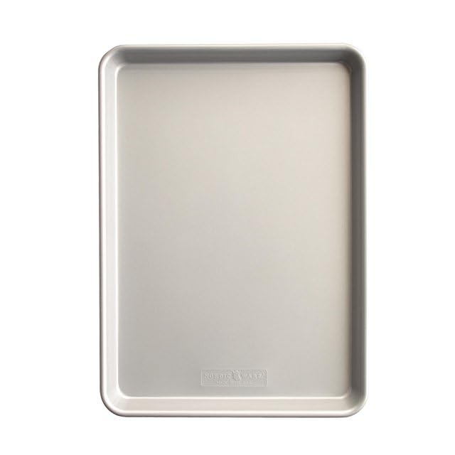 3-Piece Nonstick Baking Sheet Set Silver Color (Half Sheet by Nordic Ware – 3 sizes, Aluminum, Silver, Model 36985