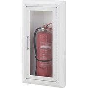 Steel Fire Extinguisher Cabinet with Breakable Acrylic by Global Industrial – Alloy Steel, White, Model 670599