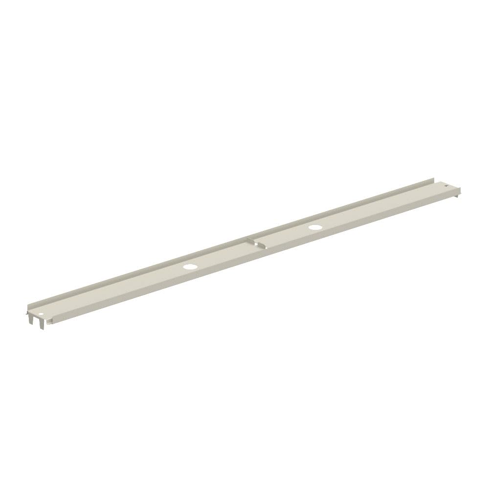 30" W Gondola Bottom Rail WHT White by Lozier – 30" W, Alloy Steel, White, Model R30B.WHT