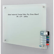 Global Industrial 36"W x 24"H / Frosted / Industrial Dry Erase Boards