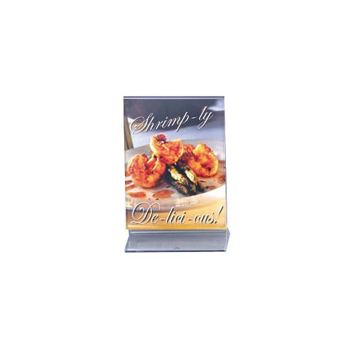 4" x 6" Table Tent [Set of 24] by Tablecraft – 4 by 6-Inch, Acrylic, Clear, Model 4060