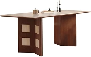 Mesa De Jantar Nordic Travertine Slate Dining Table for Small Household Use Cream Style Rectangular Diner Table