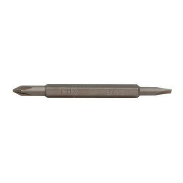 Bits, 4-in-1 Electronics, PH 0, SLTD 3/32-Inch by KLEIN TOOLS – Phillips #0, Slotted 3/32", Tempered Steel, Multi, Pack of 2, Model 13391