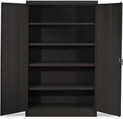 TENNSCO 48" W Jumbo Storage Cabinet - 48x24x78 - All-Welded - Black