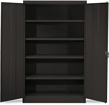 TENNSCO 48" W Jumbo Storage Cabinet - 48x24x78 - All-Welded - Black