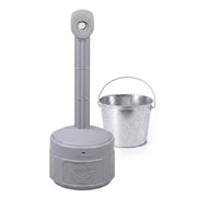 Justrite Grey / 1 Gallon / Smokers Cease Smoking Receptacles