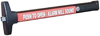 Detex V40-EB- 36''EXIT Alarm W/Battery BLK PUSHPAD
