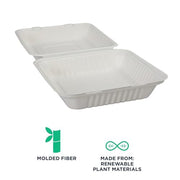 ECO PRODUCTS Green Products / 9" / white Clamshell Take Out Containers