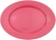 CAC China LV-13-R Oval Platter R.E. Red 11 1/2" Stoneware Oval, Color, Set of 12