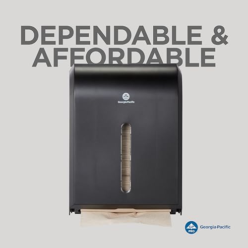 Georgia-Pacific Folded Paper Towel Dispenser / 37.3 X 47.8 X 100 Inch / Black Commercial Paper Hand Towel Dispensers
