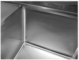 Economy 72" x 24" Double Fabricated Bowl Scullery Sink