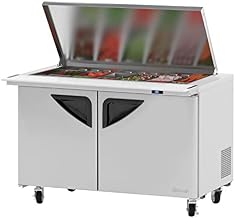 Turbo Air 2-Door Sandwich Salad Prep Table 15-CU.ft. TST-48SD-18-N-FL