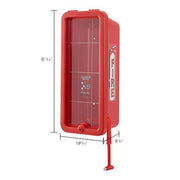 Plastic Fire Extinguisher Cabinet by Global Industrial – Polystyrene & Arcylic, Red, Model 641648