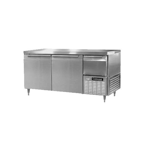 DLRA68-SS Designer Line Refrigerated Base Worktop Unit by Continental Refrigerator – Commercial Grade