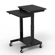 Luxor Black / 24"W x 31"D x 39" to 45"H / Industrial Utility Carts