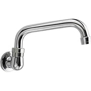 Royal Series Single Hole Wall Mount Faucet by Krowne – 4.5"L x 2.75"W x 6"H, Brass, Model 16-141L