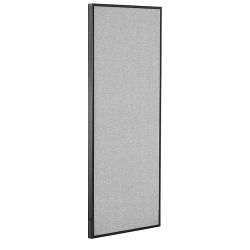 24-1/4"W x 60" H Office Partition Panel by Global Industrial – Alloy Steel, Grey, Model 277661GY