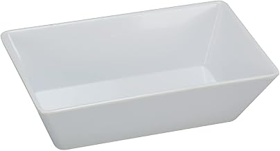 Yanco RM-610 Rome Rectangular Deep Plate White - Pack of 24