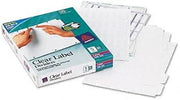 Avery Index Maker Clear Label Punched Dividers with White Tabs INDEX,LSR/IJ,5TAB,25ST/BX 6513-BK (Pack of2)