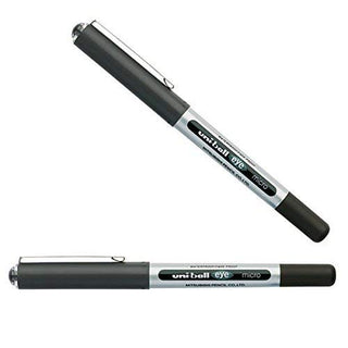Eye Micro UB-150 Rollerball Pen - Black by Uni-Ball – 1 Count (Pack of 2), Plastic, Black, Model 153528192