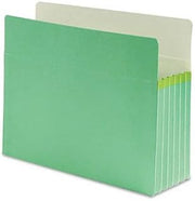 SMEAD Colored File Pocket FILE,PKT,LTR,5.25",EXP,GN (Pack of30)