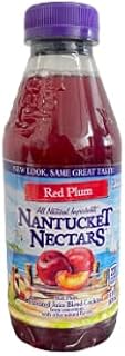 Nantucket Nectars Juice | All Natural Ingredients | 16 Fl Oz Plastic Bottles (Pack of 12) (Red Plum)
