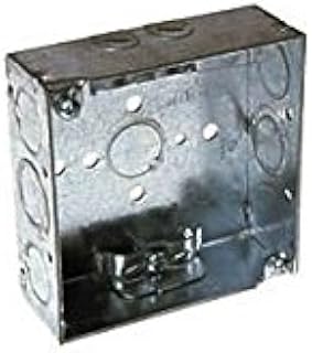 RACO 4 in. Square Steel 2 gang Junction Box Gray