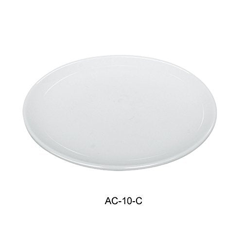 Abco Collection 10" Coupe Plate box of by Yanco – Large, Porcelain, White, Pack of 12, Model AC-10-C
