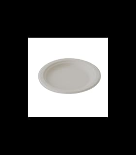 PacknWood 8NPAPU23BR 8.66 in. Brown Round Moulded Sugarcane Fiber Plate - 300 Piece
