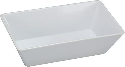 Yanco RM-614 Rome Rectangular Deep Plate White - Pack of 12