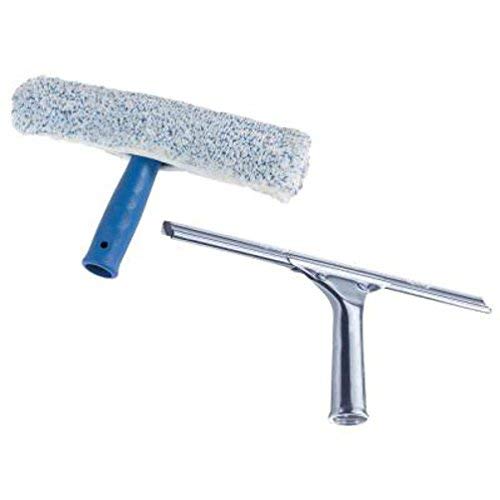 Products 2-Step Squeegee Scrubber Combo Blue 12 In by Ettore – 12 In, Microfiber, Blue, Model 04991