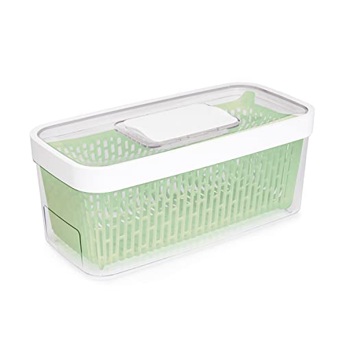 OXO Salad Spinner Glass + Keeper - Large / Clear / 1 Spinners